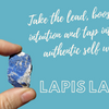 Healing properties of lapis lazuli in under 50 seconds! Use it for your third eye and throat chakras!