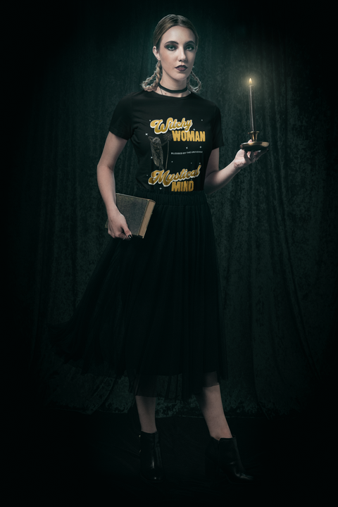 Camiseta mágica de bruja para mujer