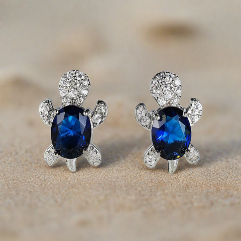 Dainty Turtle Patience Earrings Red, Purple, Pink, Blue, Ombre, Rainbow, Green, Yellow