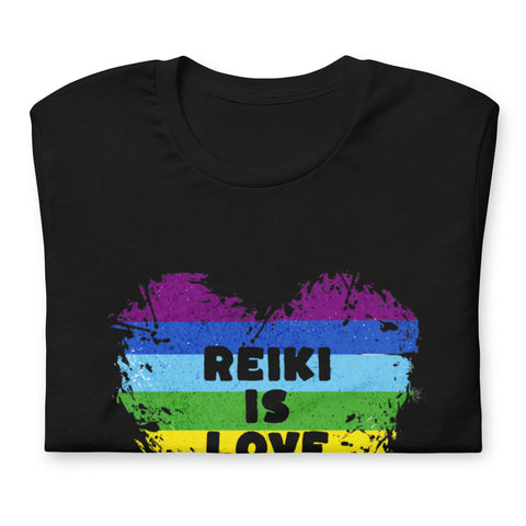 Camiseta oscura unisex Reiki es amor