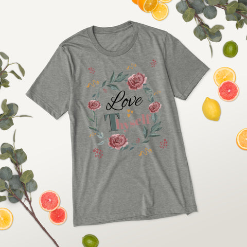 Short Sleeve Love Thyself Fitted  T-shirt