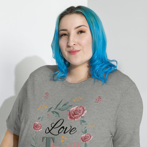 Short Sleeve Love Thyself Fitted  T-shirt