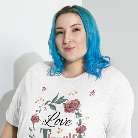 Short Sleeve Love Thyself Fitted  T-shirt