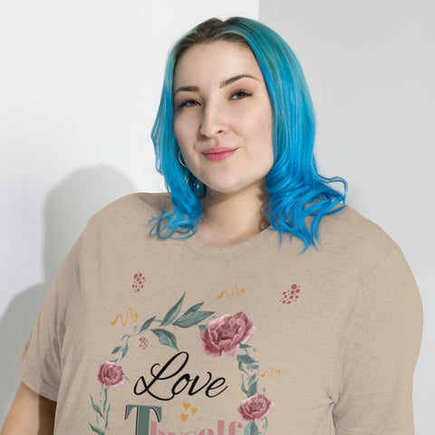 Short Sleeve Love Thyself Fitted  T-shirt
