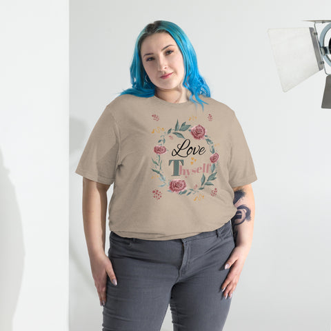 Short Sleeve Love Thyself Fitted  T-shirt