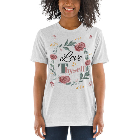 Short Sleeve Love Thyself Fitted  T-shirt