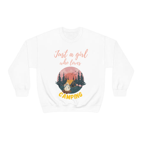 Girl Who Camps Crewneck Sweatshirt