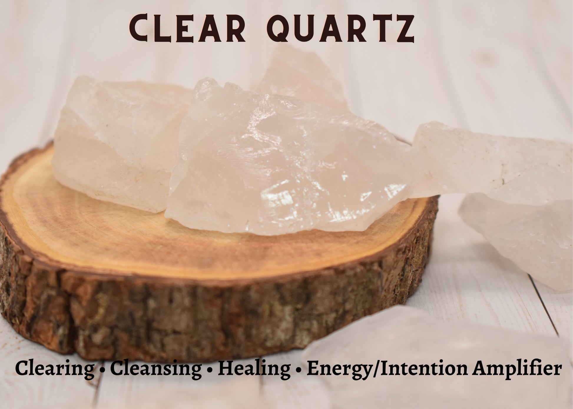 Quartz Raw Healing Crystal |  for cleansing, clearing, amplifier 