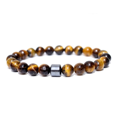 Bracelet - Hematite Charm Natural Stone Bracelets For Him