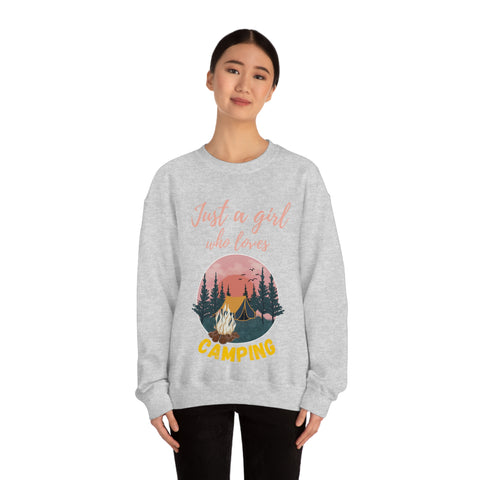 Girl Who Camps Crewneck Sweatshirt