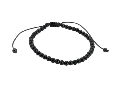 Bracelet - 4mm Beaded Adjustable Natural Stone Energy Chakra Bracelets For Men Women Kids