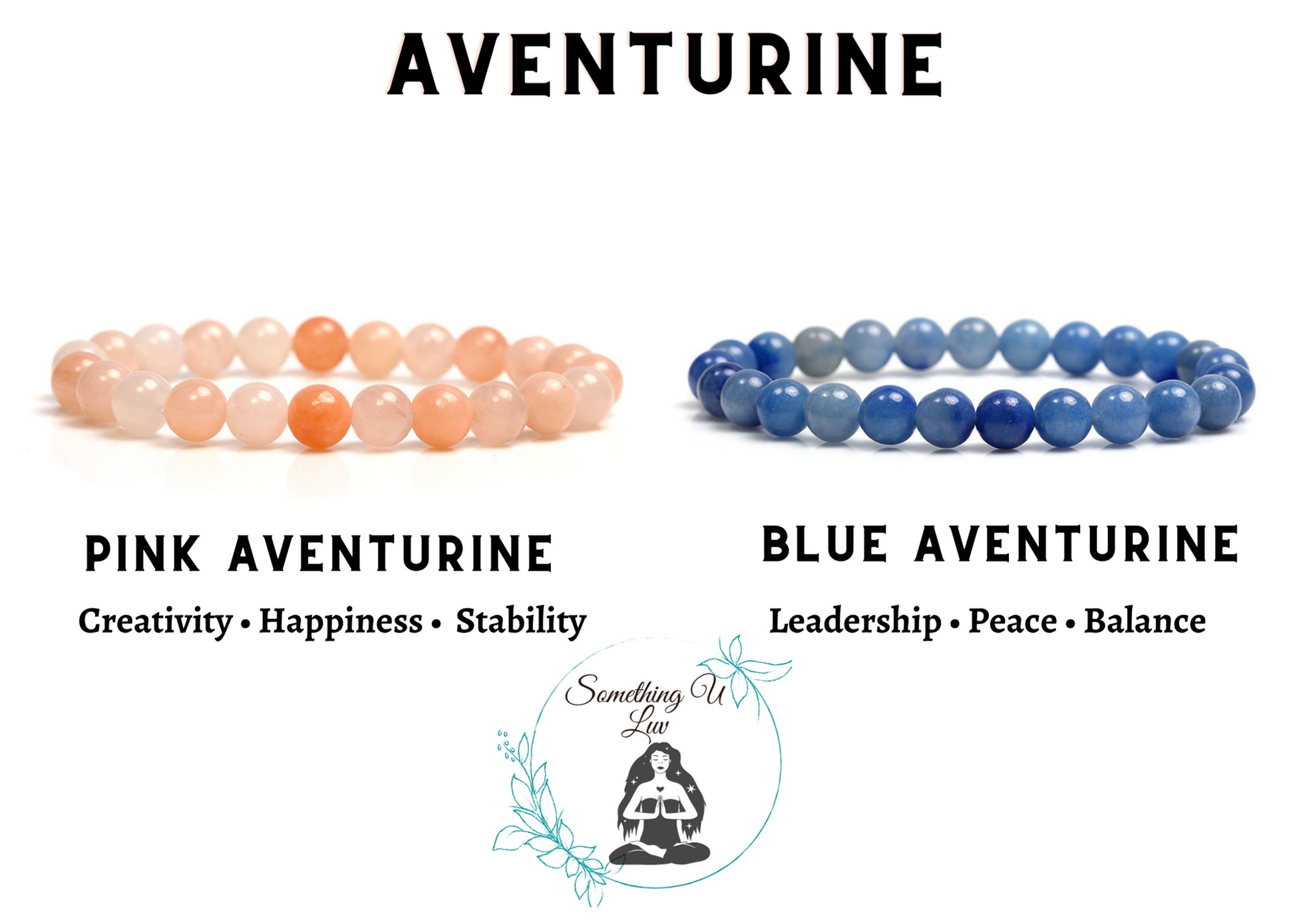Blue and Pink Aventurine Bracelets  | Something U Luv