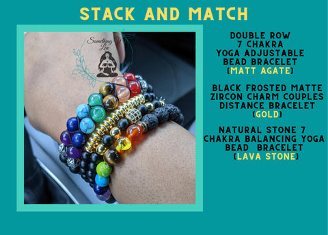 7 Chakra Balancing Bead Crystal Healing Bracelet | Something U Luv