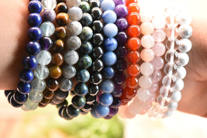 Reg Agate, Azurite Malachite, Labradorite Natural Stone Healing Crystal Bead Bracelets | Something U Luv