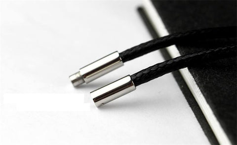 Necklace - Brown/ Black Leather Cord Necklace For Pendants