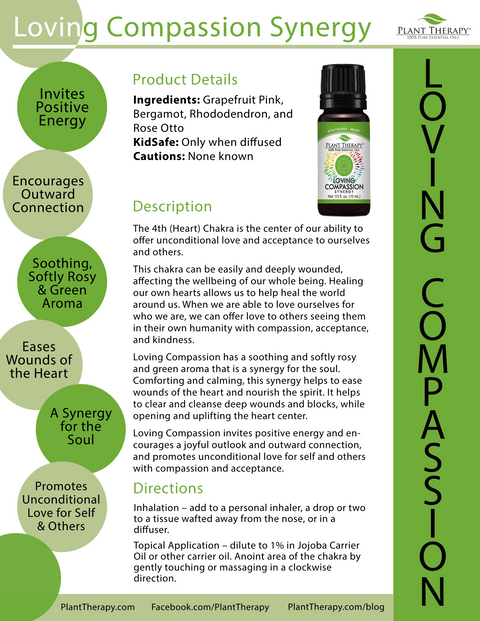 Loving Compassion (Heart Chakra) Essential Oil  Blend by Plant Therapy