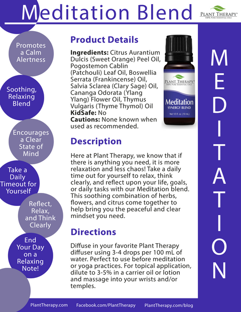 Meditation Essential Oil Blend by Plant Therapy