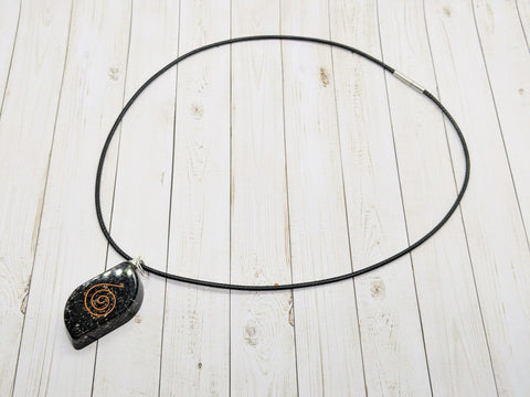 Necklace - Black Tourmaline, Amethyst, Moonstone, Tiger's Eye Orgone Necklace