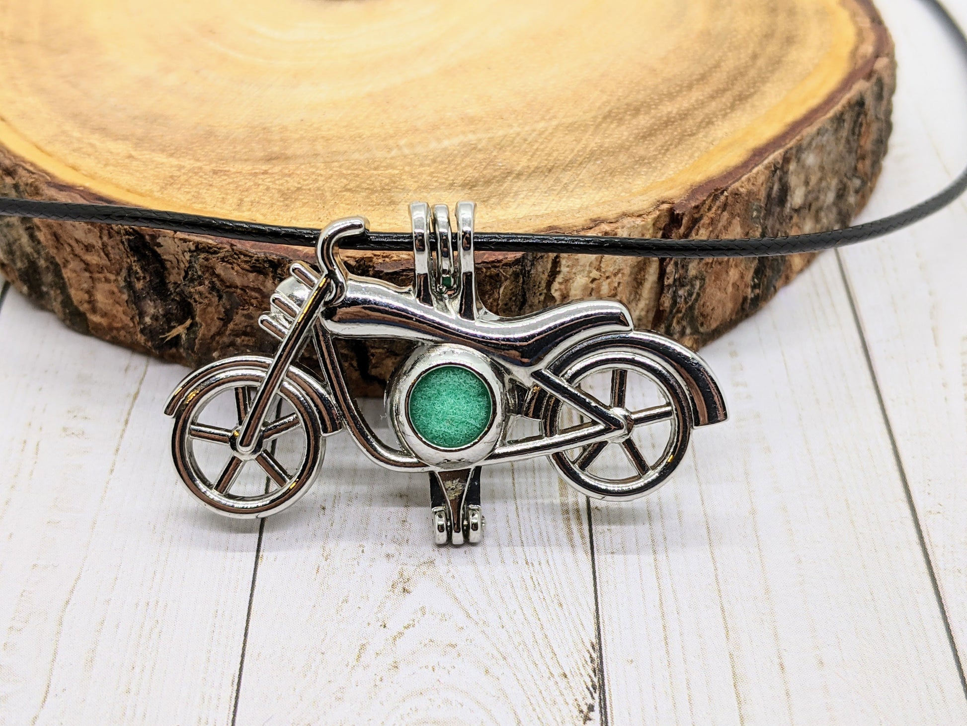Motorcycle Child Diffuser Essential Oil Necklace | Something U Luv