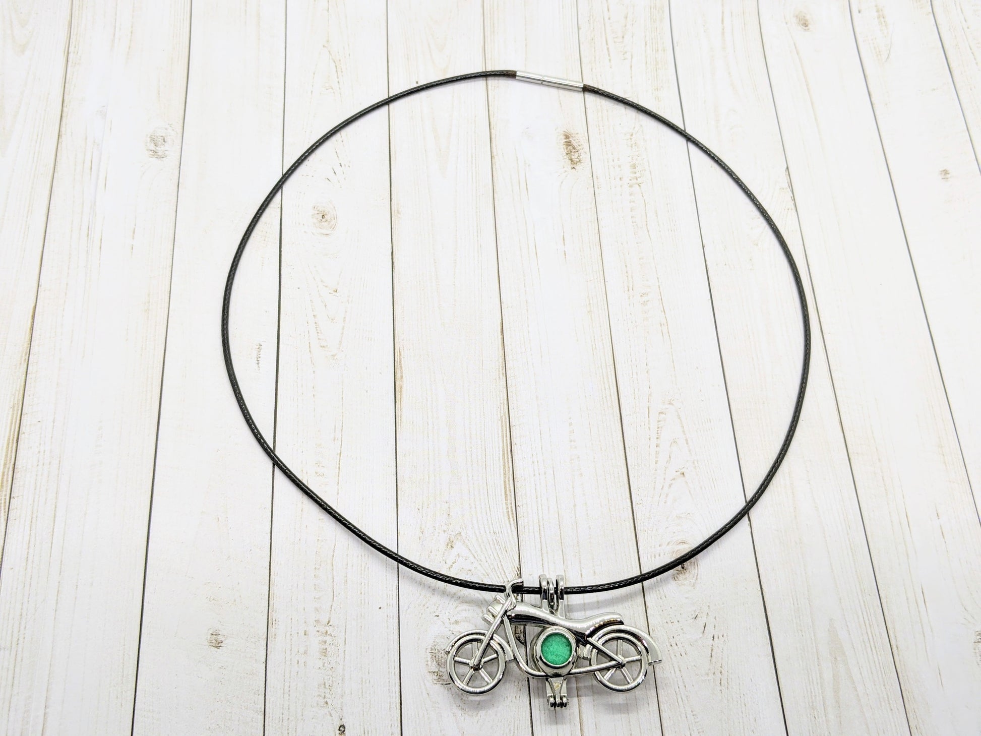 Motorcycle Child Diffuser Essential Oil Necklace | Something U Luv