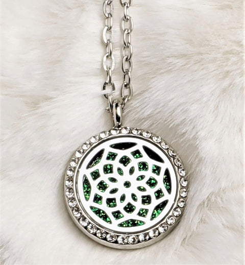 Mood Boosting, Calming Aromatherapy Diffuser Sparkling Necklace | Something U Luv