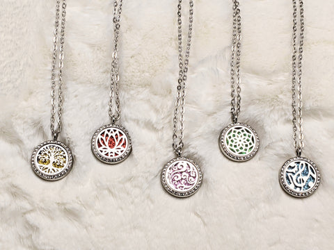 Mood Boosting, Calming Aromatherapy Diffuser Sparkling Necklace | Something U Luv