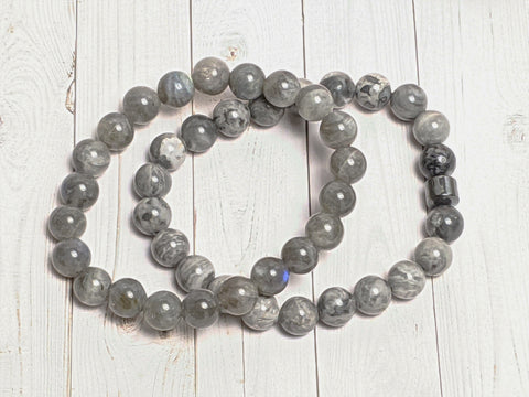 Bracelet - Hematite Charm Natural Stone Bracelets For Him