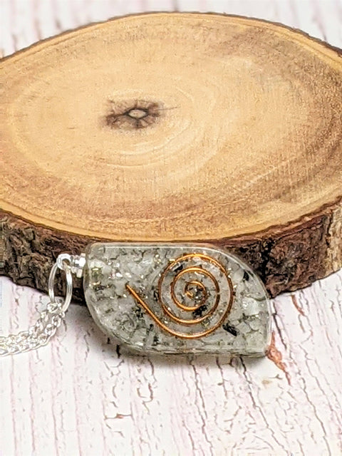 Necklace - Black Tourmaline, Amethyst, Moonstone, Tiger's Eye Orgone Necklace