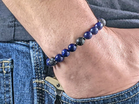 Bracelet - Leadership, Wisdom, & Truth Throat Chakra Third Eye Bracelet