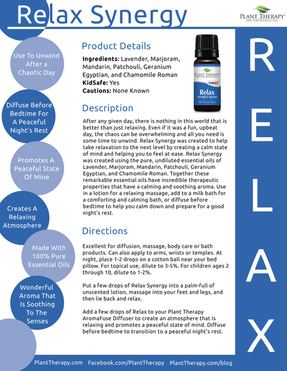 Relax Essential Oil Blend Kidsafe by Plant Therapy