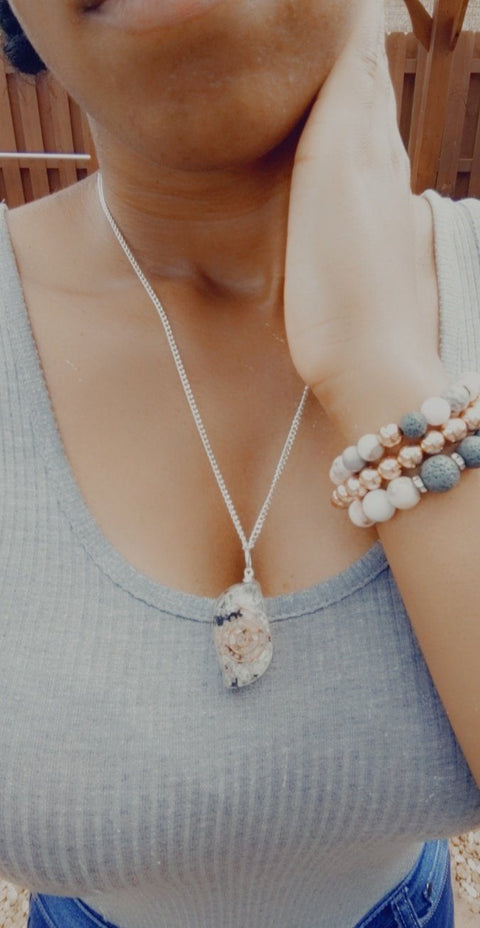 Necklace - Black Tourmaline, Amethyst, Moonstone, Tiger's Eye Orgone Necklace