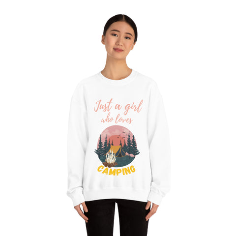 Girl Who Camps Crewneck Sweatshirt