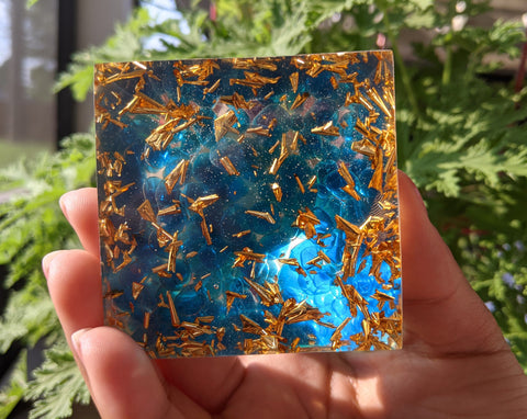 Amethyst Sphere Om Clarity & Self Connection Orgone Pyramid