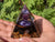 Amethyst Obsidian Balance Transformation & Wholeness Orgone Healing Pyramid - Something U Luv - For nightstand, end reduction 