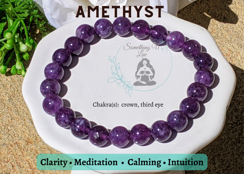 Amethyst Reset Bead Bracelet