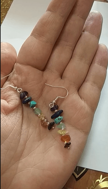 Chakra  Stones  Dangle Earrings | Something U Luv