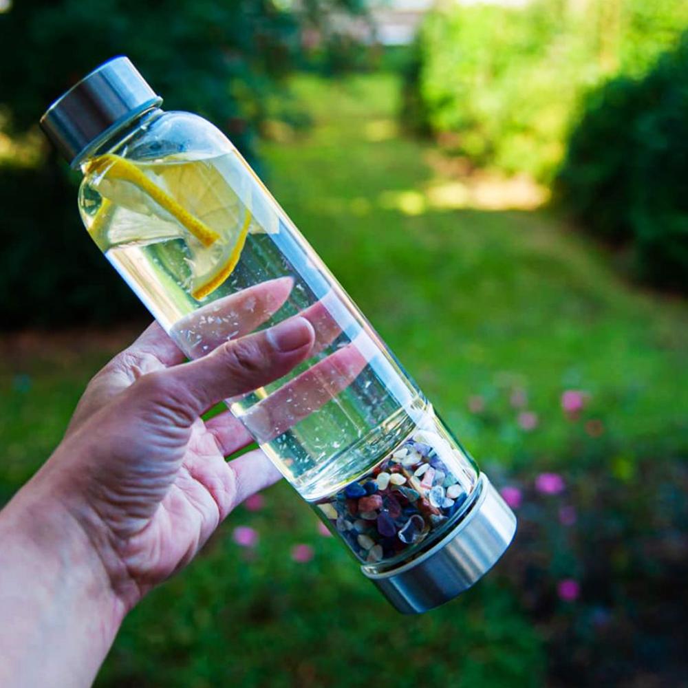 Healing Energy Crystal  Water Bottle  | Something U Luv