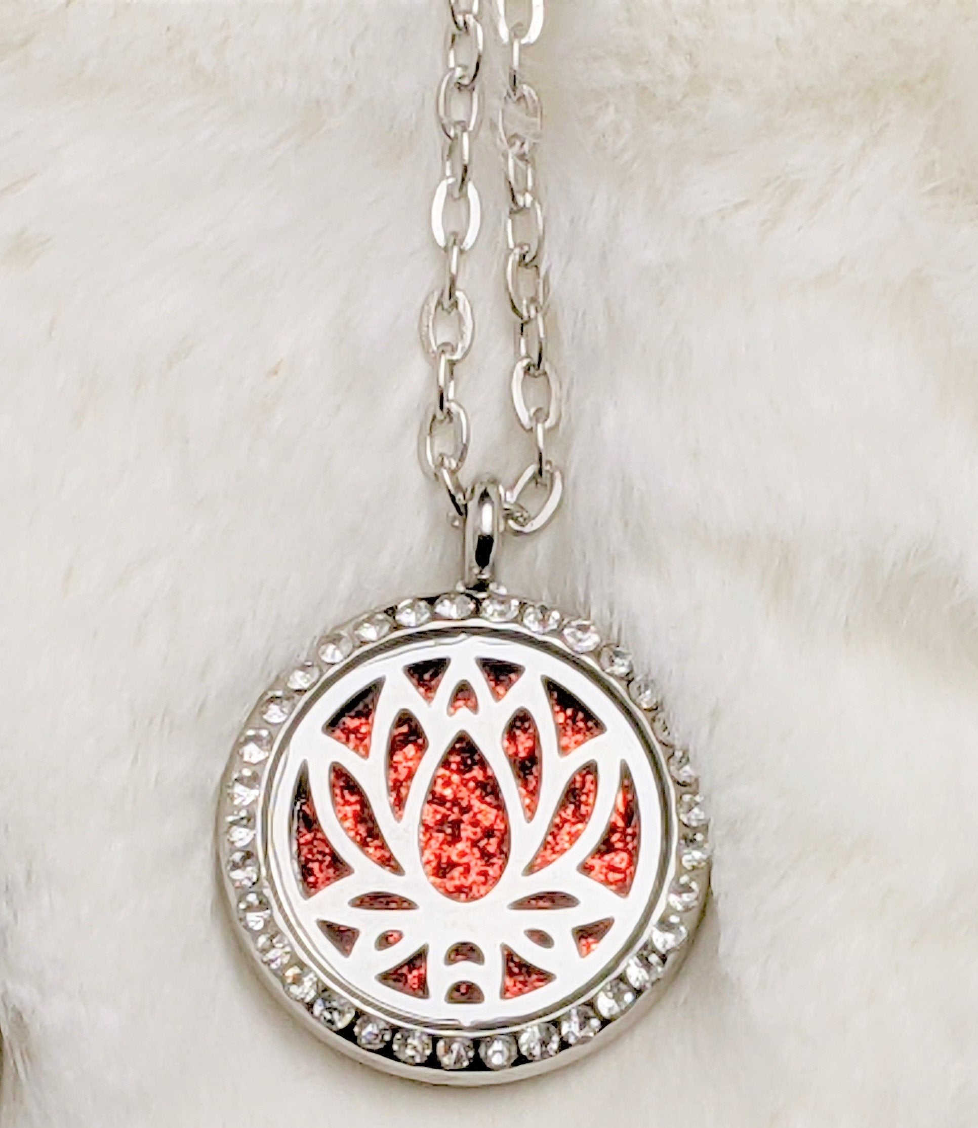 Mood Boosting, Calming Aromatherapy Diffuser Sparkling Necklace | Something U Luv