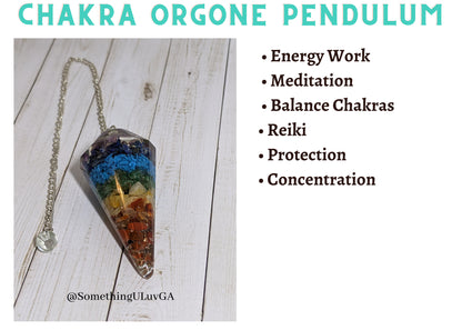 7 Chakra Orgone Energy Balancing Pendulum | Something U Luv