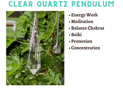 Clear Quartz Pendant Pendulum  | Something U Luv