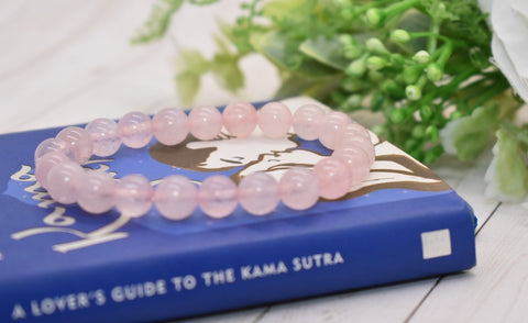 Self-Love, Friendship, & Patience Rose Quartz Crystal Healing Bracelet | Something U Luv