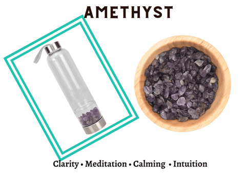 Water Bottle - Healing Energy Crystal Infusing Water/ Beverage Bottle