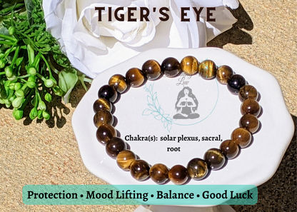 Clarity, Prosperity & Protection Tiger Eye Bracelet