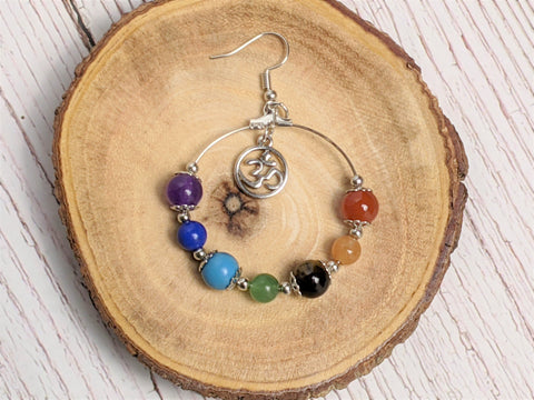 Earrings - Chakra Balancing Beaded Dangle Earrings